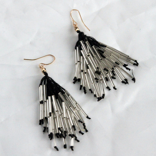 Silver Waterfall Earrings