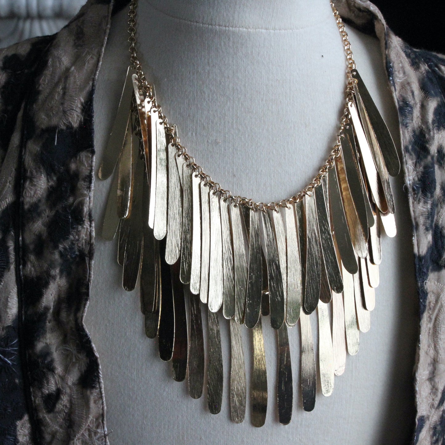 Gold Waterfall Necklace