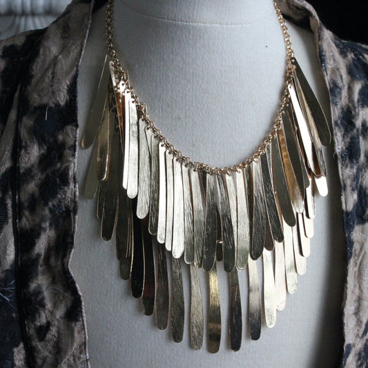 Gold Waterfall Necklace