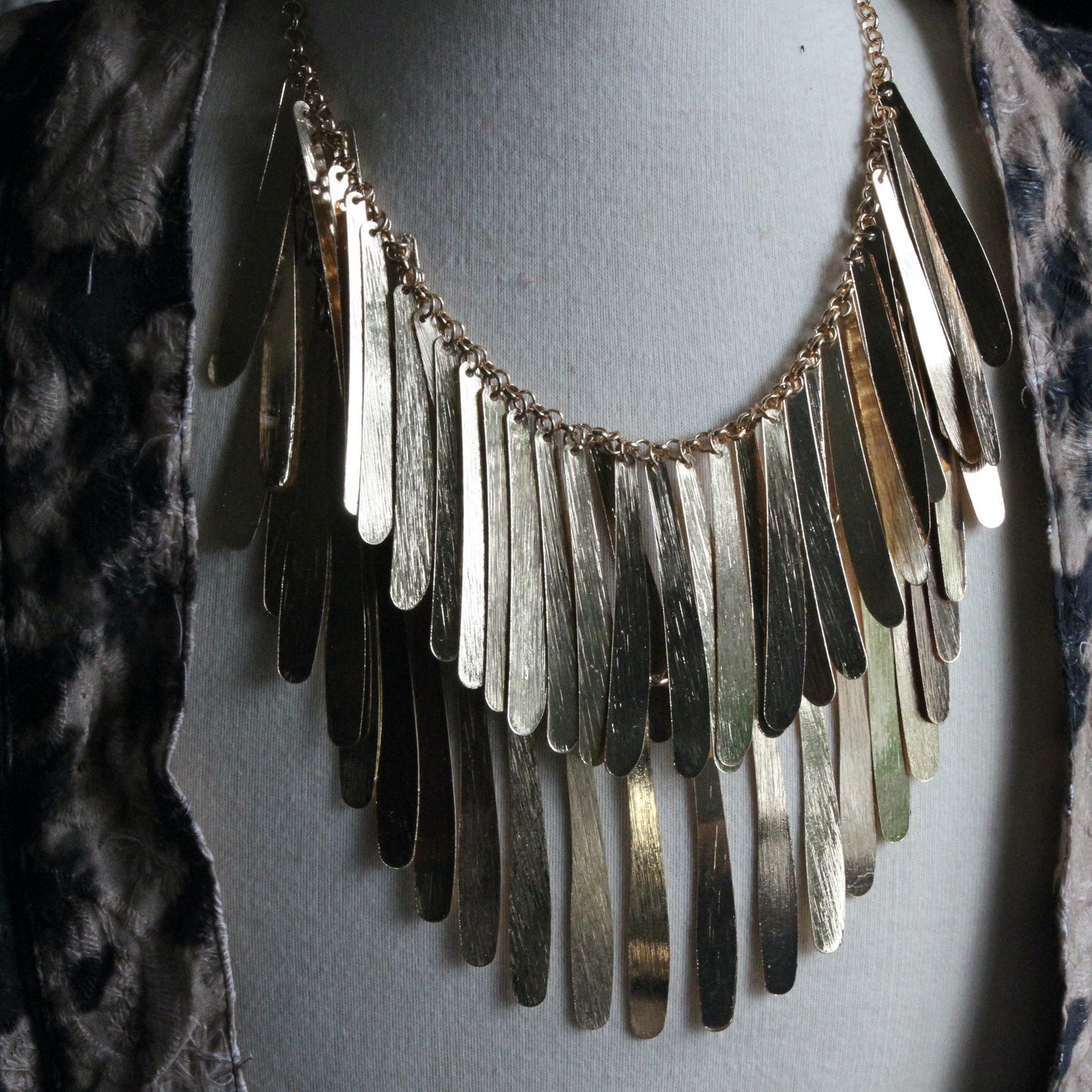 Gold Waterfall Necklace
