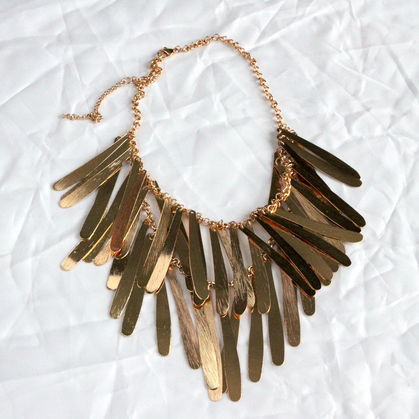 Gold Waterfall Necklace
