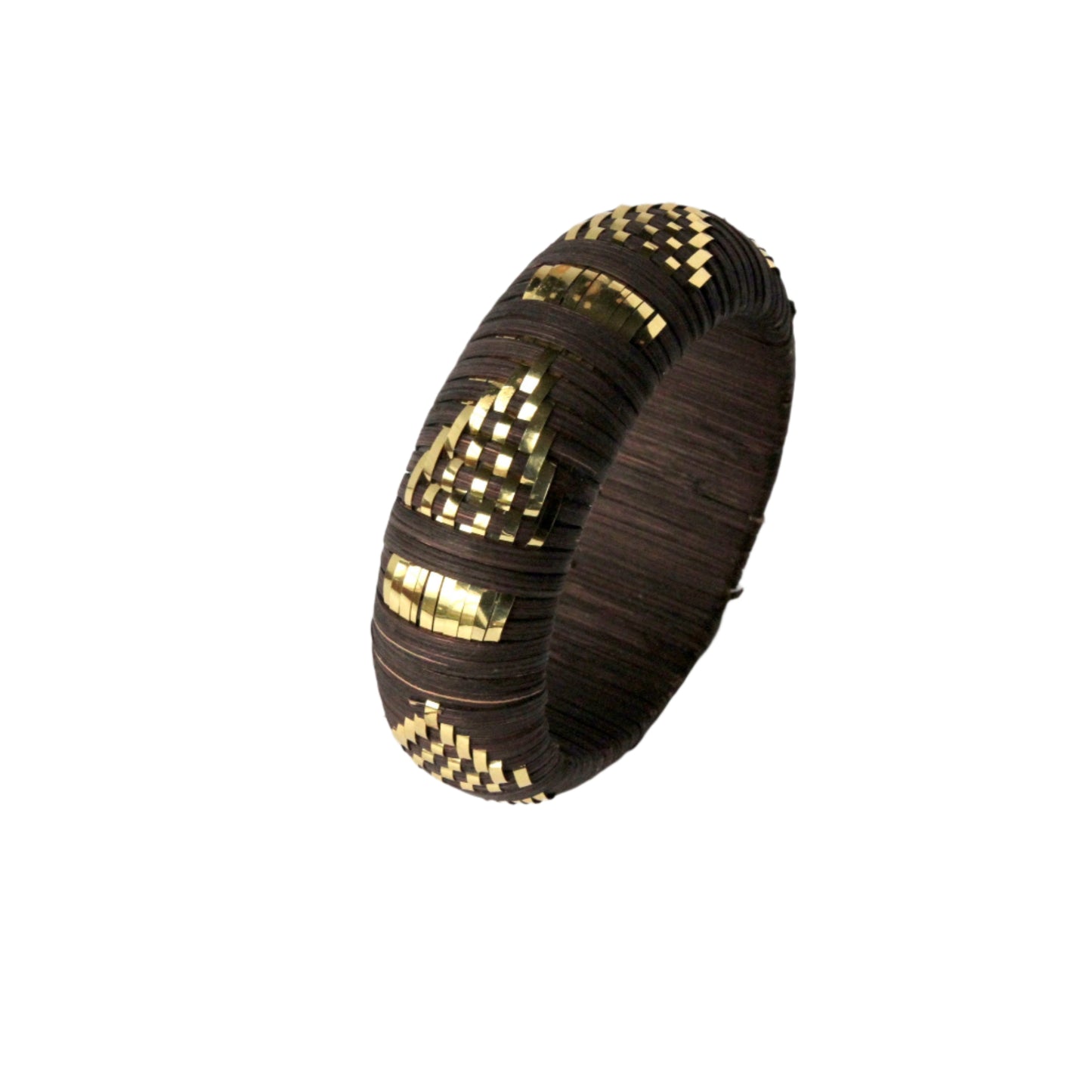 Espresso and Gold Medium Bangle