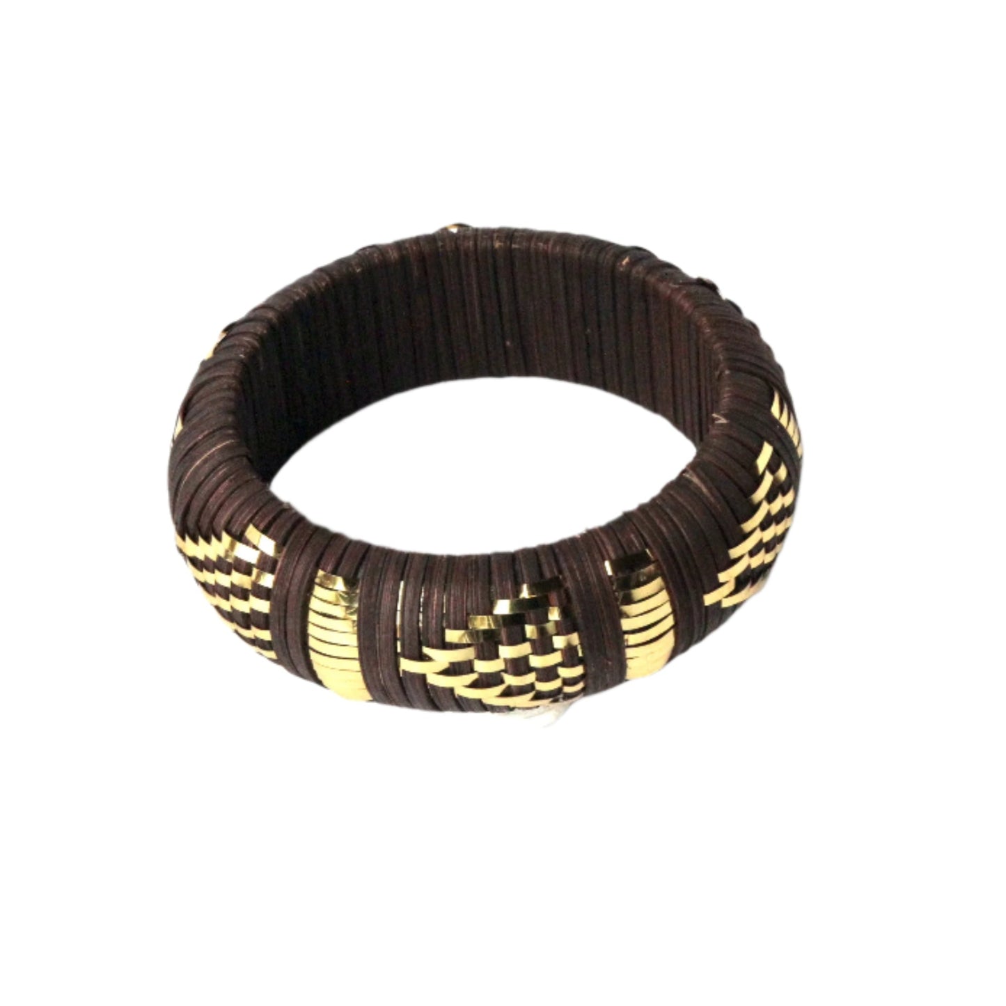 Espresso and Gold Medium Bangle