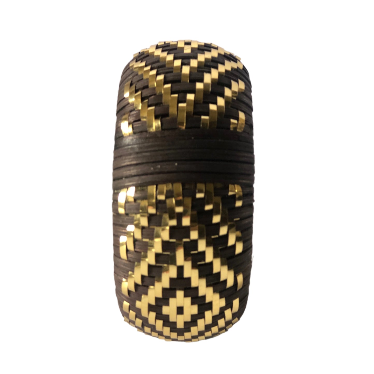 Espresso and Gold Wide Bangle