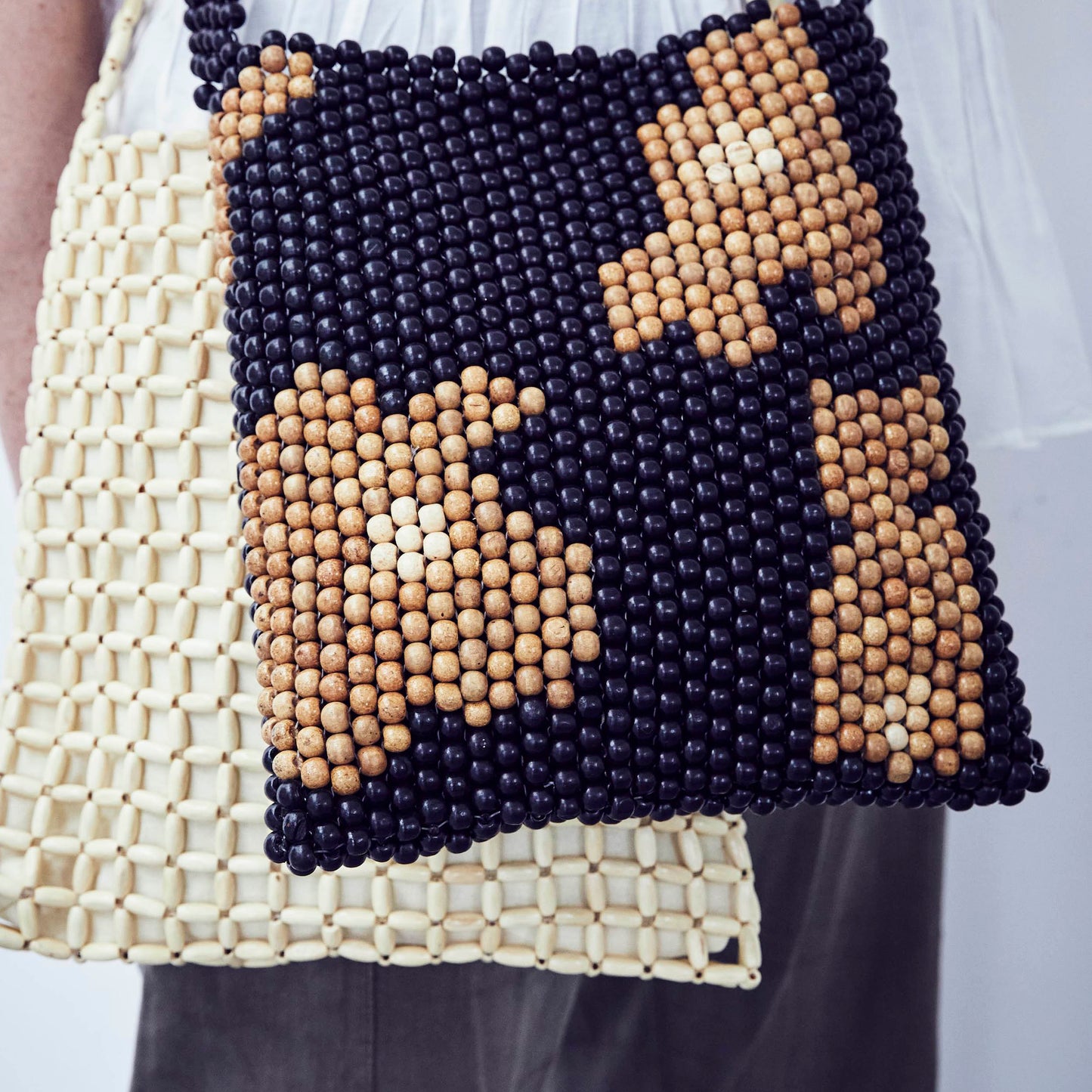 Caramel Beaded Bag
