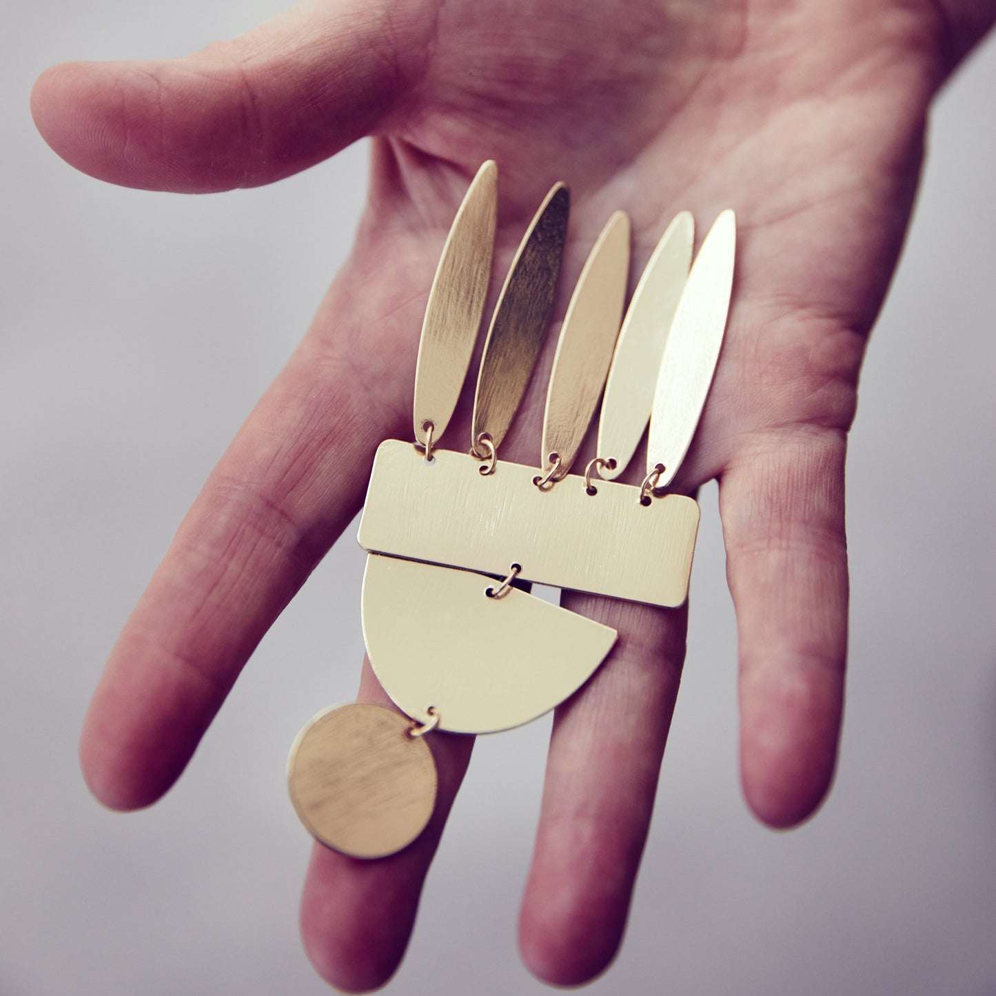 Metal Shapes Earring.