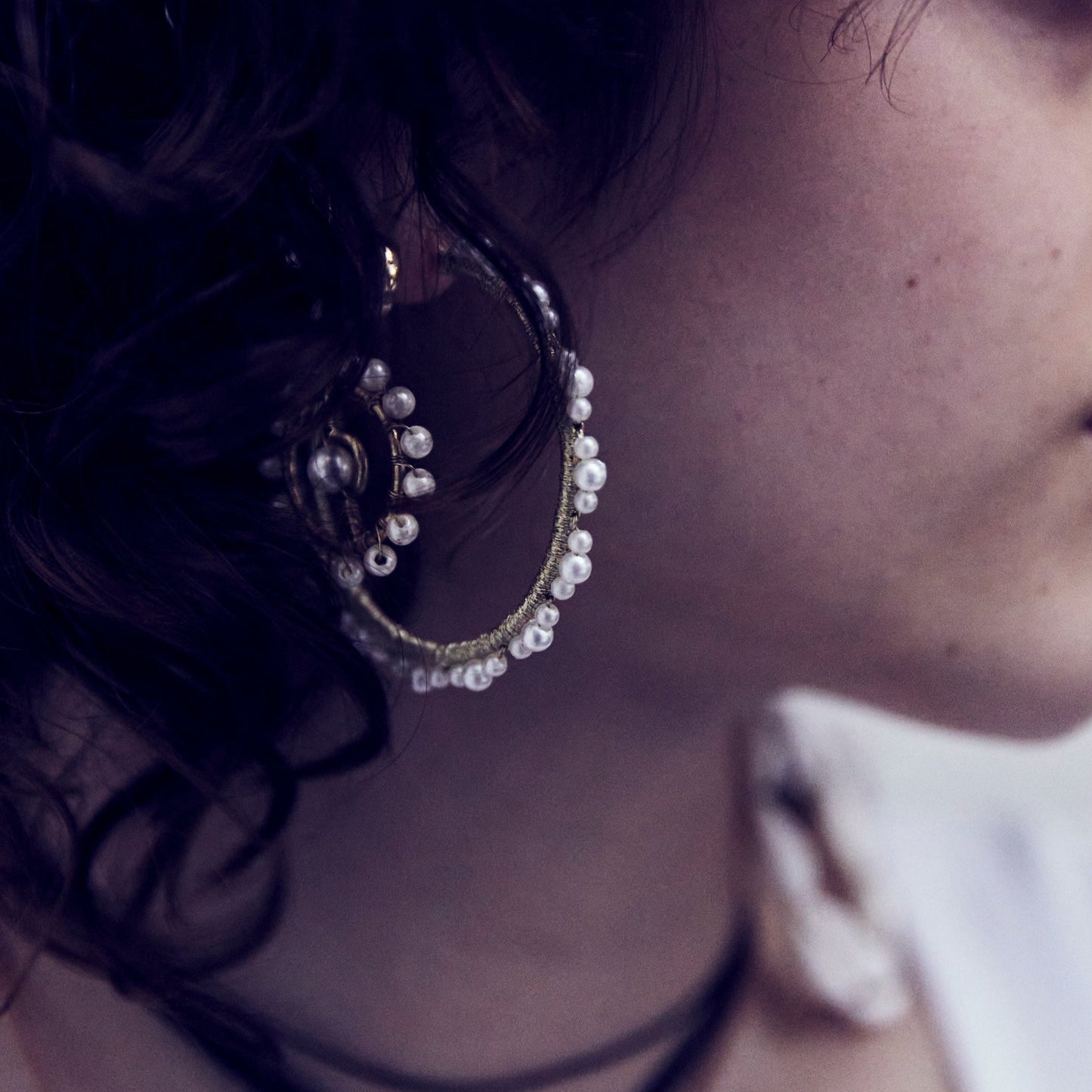 Pearl Satellite Earring