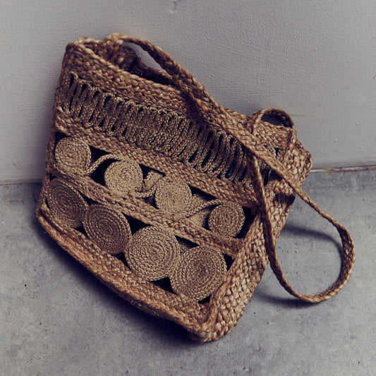 Jute Scroll Bag