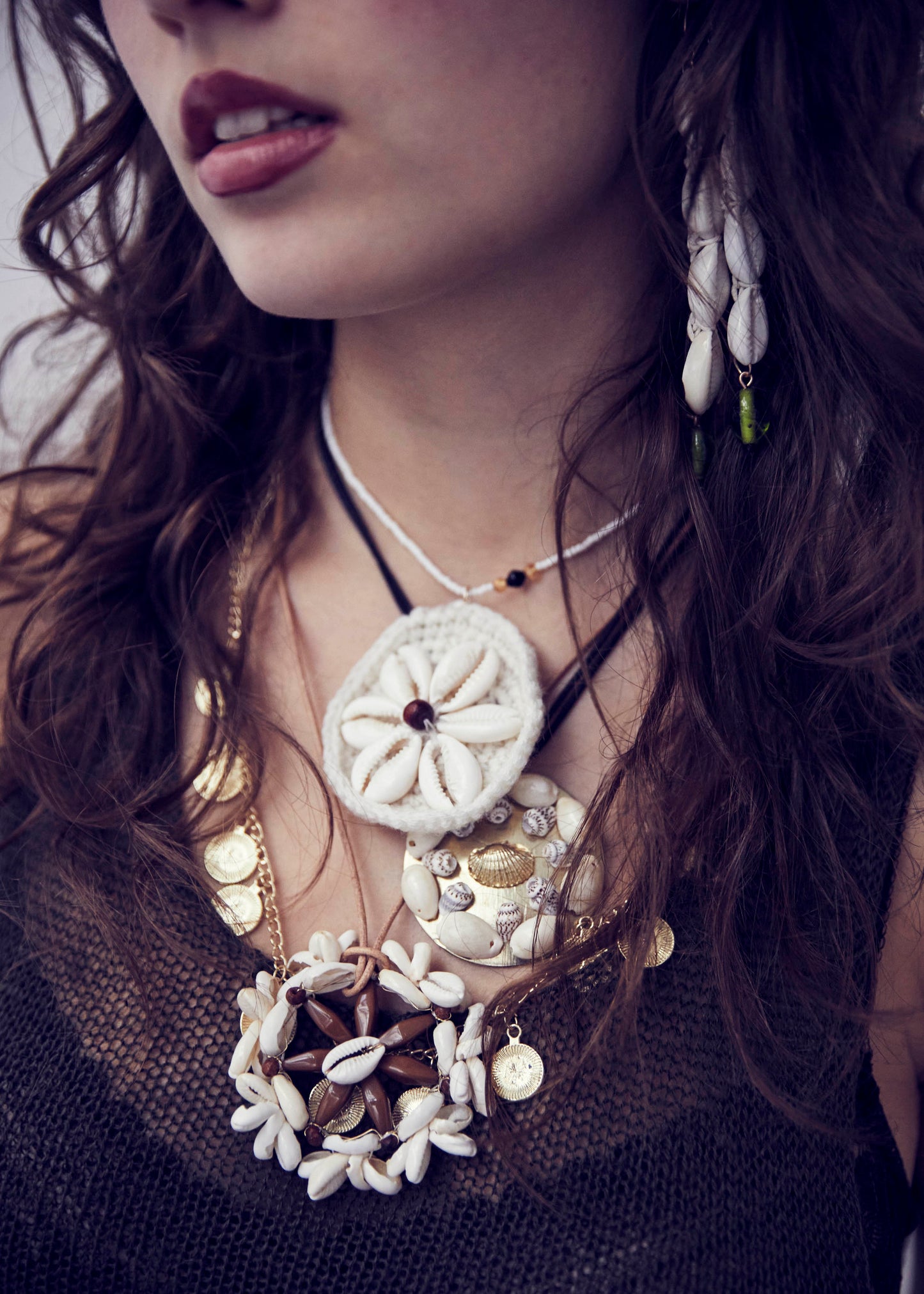Shell Crochet Pendant