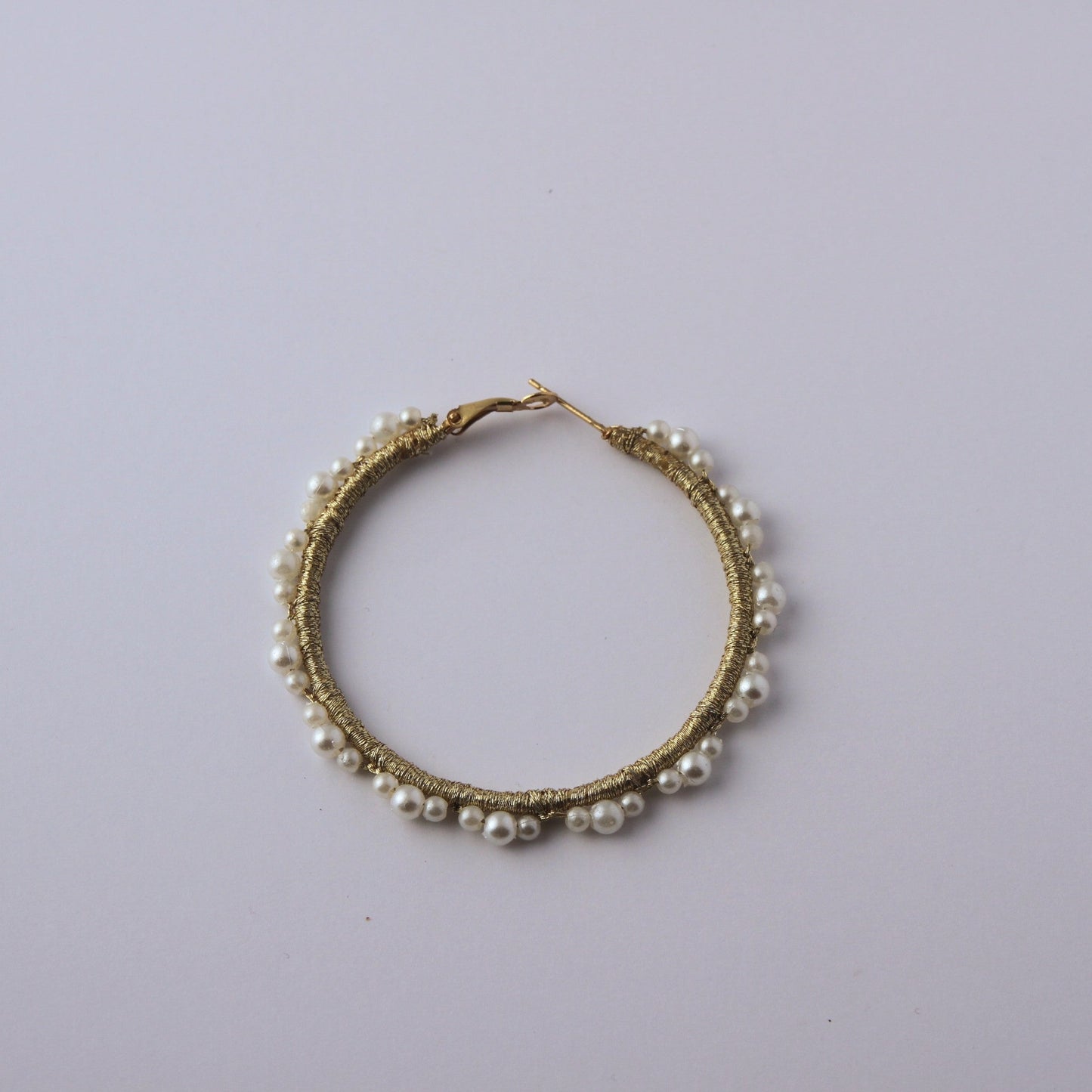 Pearl Hoop Earring