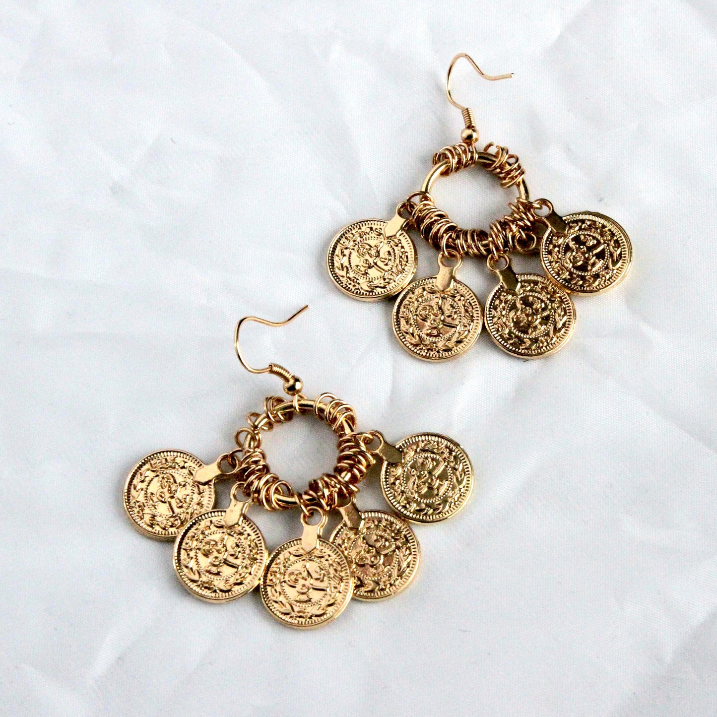 Coin Cluster Earring