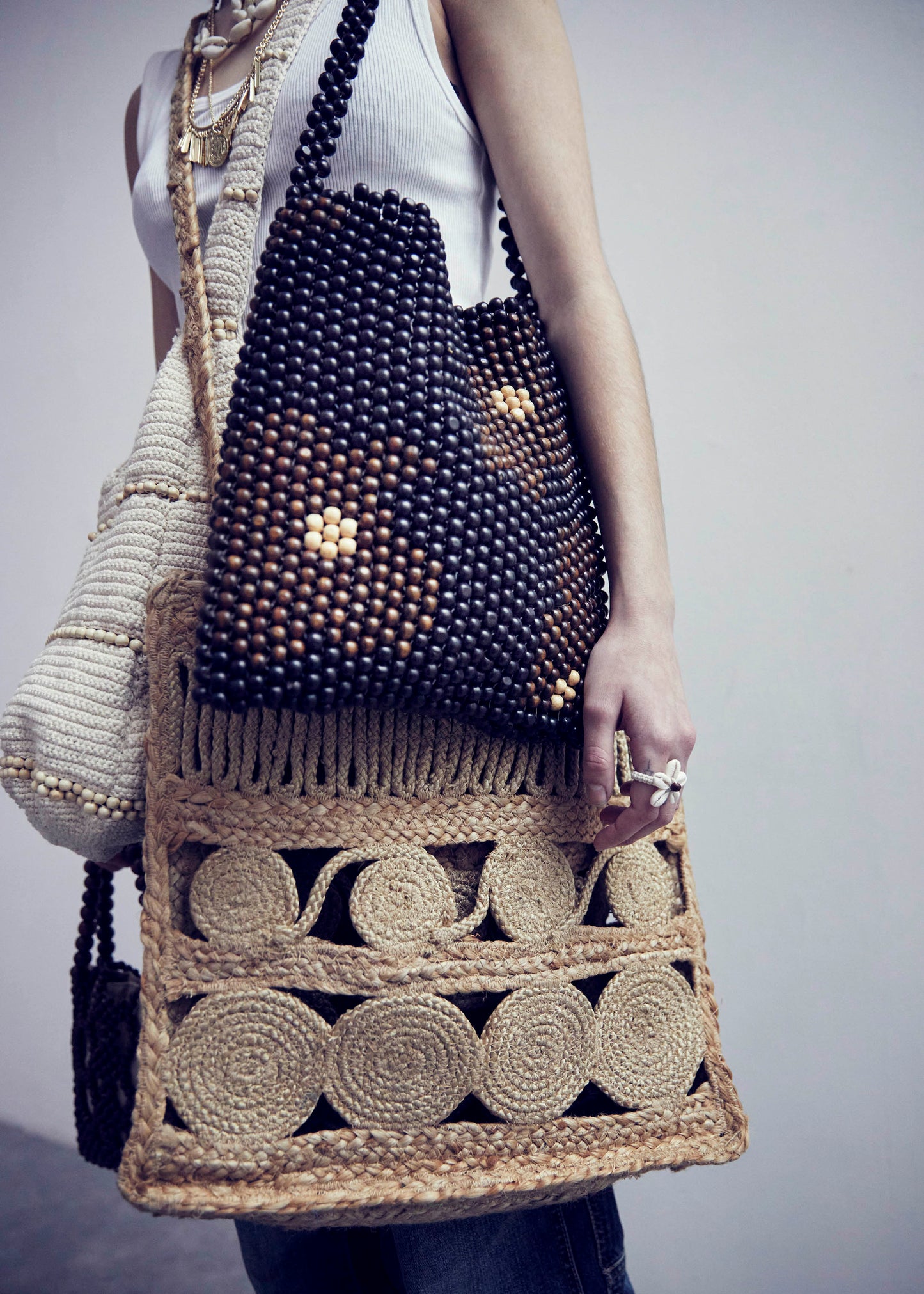 Jute Scroll Bag