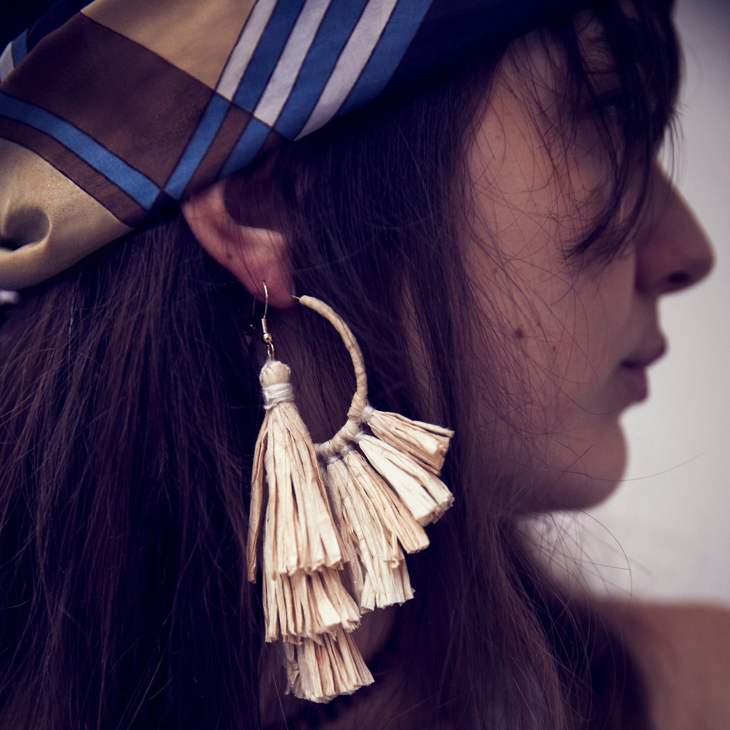 Raffia Tassel Earring