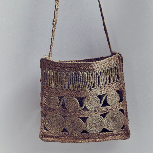 Jute Scroll Bag