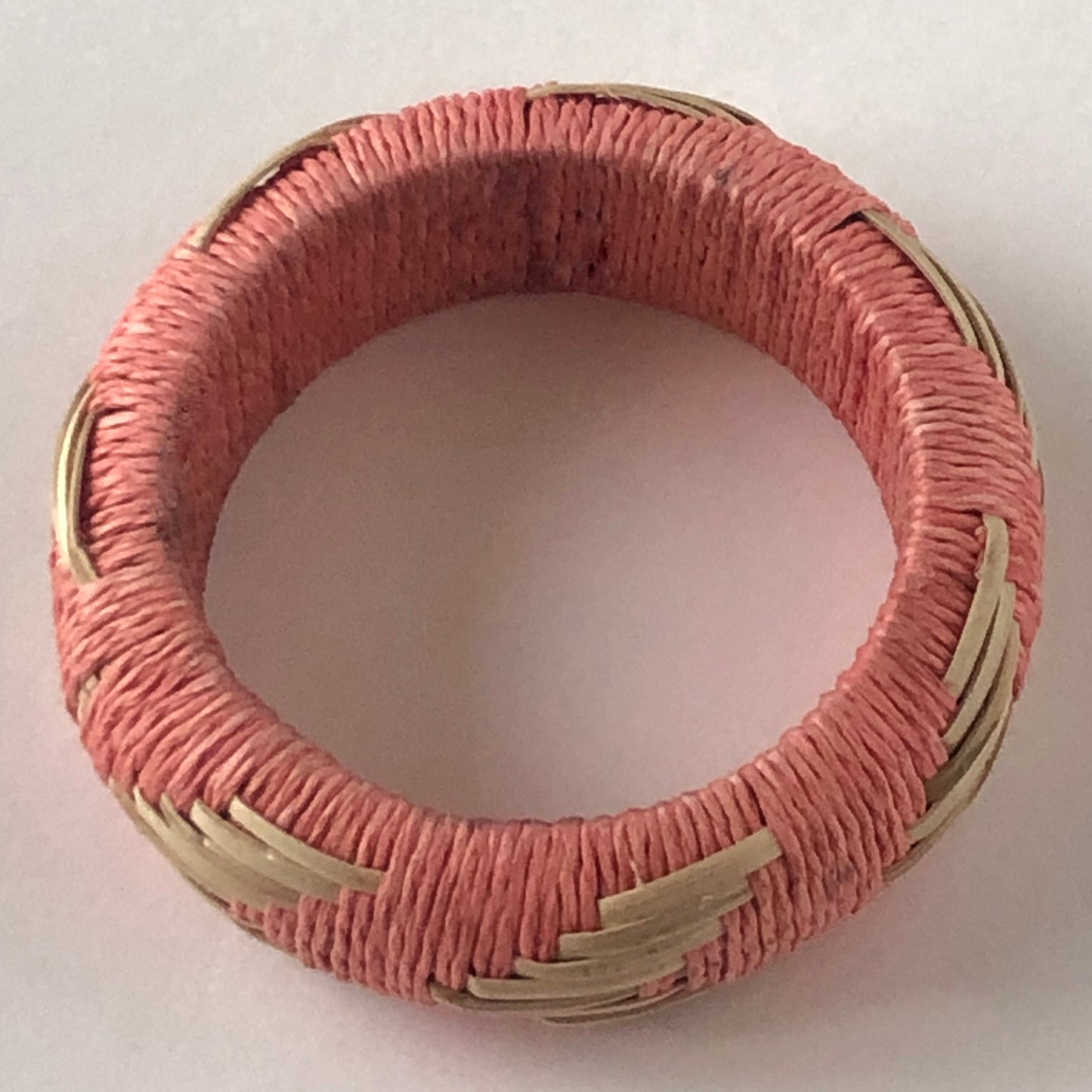 Coral Chevron Bangle